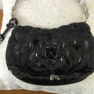 Brighton black small bag with flower